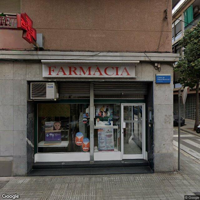 Street view near Farmàcia Juan García González in Barcelona