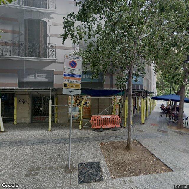 Street view near Farmàcia López Forment,Salvador in Barcelona