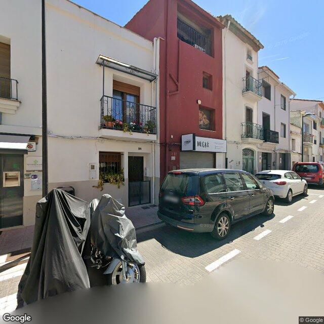 Street view near Farmàcia La Pobla in Spain