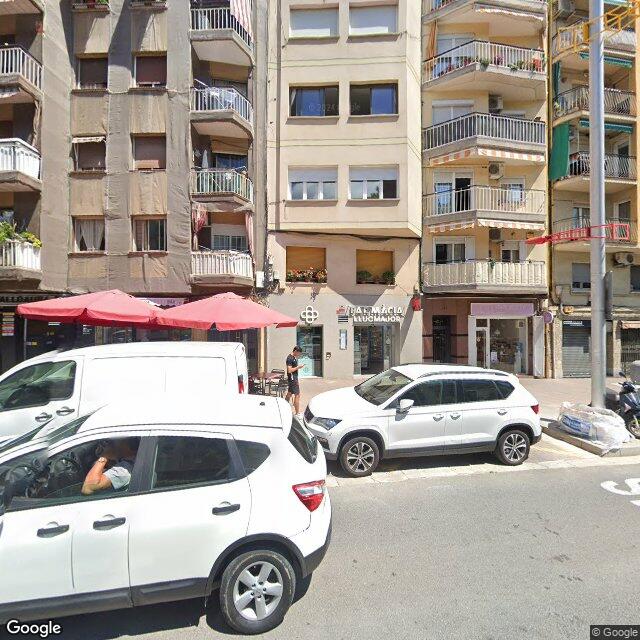 Street view near Farmàcia Llavayol in Barcelona