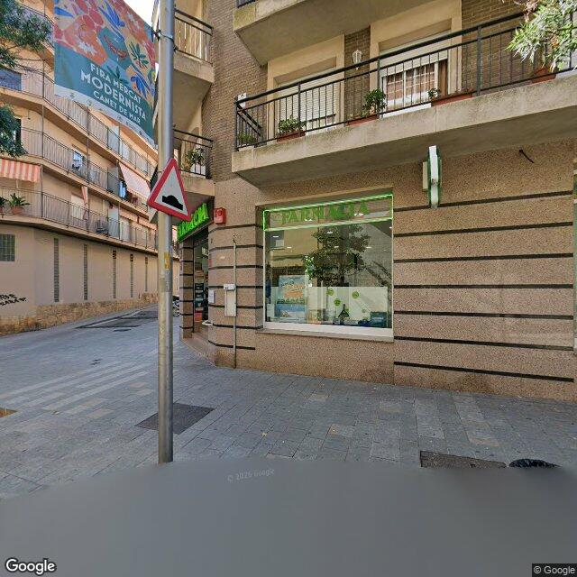 Street view near Farmàcia Llistar Llambé, Rosa in Barcelona