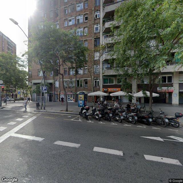 Street view near Farmàcia Luís Meana Pascual / M.E. Pascual Vidal in Barcelona