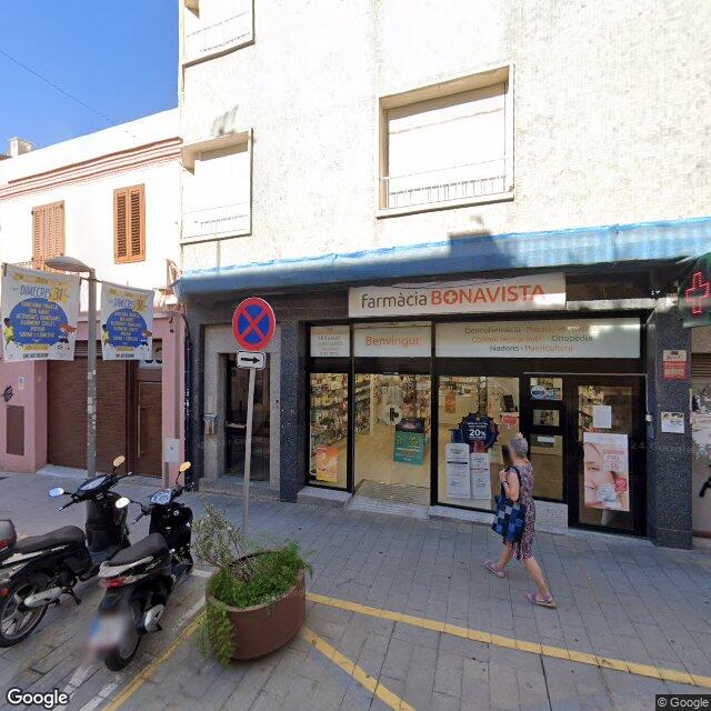 Street view near Farmàcia M. Arderiu in Barcelona
