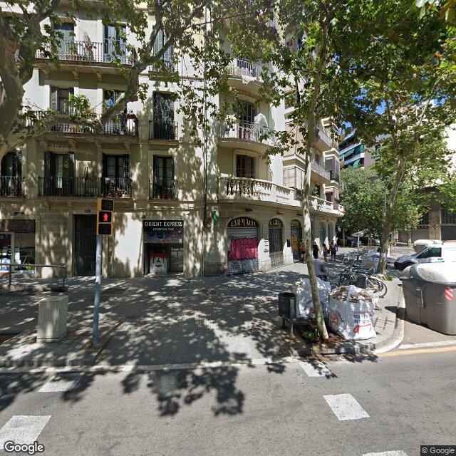 Street view near Farmàcia M. Gras in Barcelona