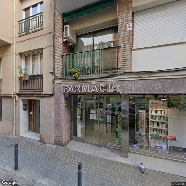 Street view near Farmàcia M. Pilar Villanueva Puig in Barcelona