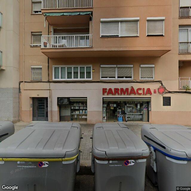 Street view near Farmàcia M. Teresa Soro Mas in Barcelona