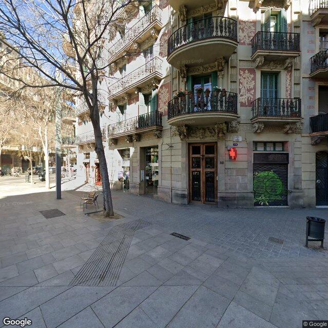 Street view near Farmàcia Mascaró Llopart, M. Eulàlia in Barcelona