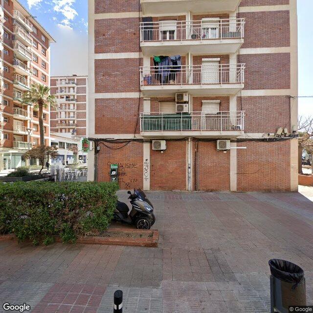 Street view near Farmàcia Medrano Touris, Maria Eugenia in Barcelona