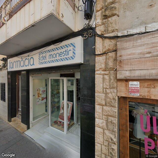 Street view near Farmàcia Monestir in Sant Cugat del Vallès