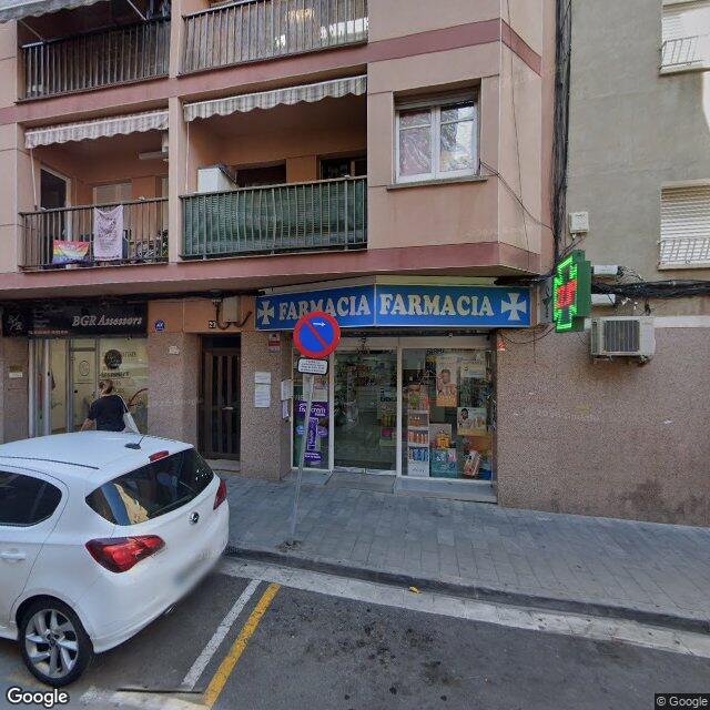 Street view near Farmàcia Montmany in Barcelona