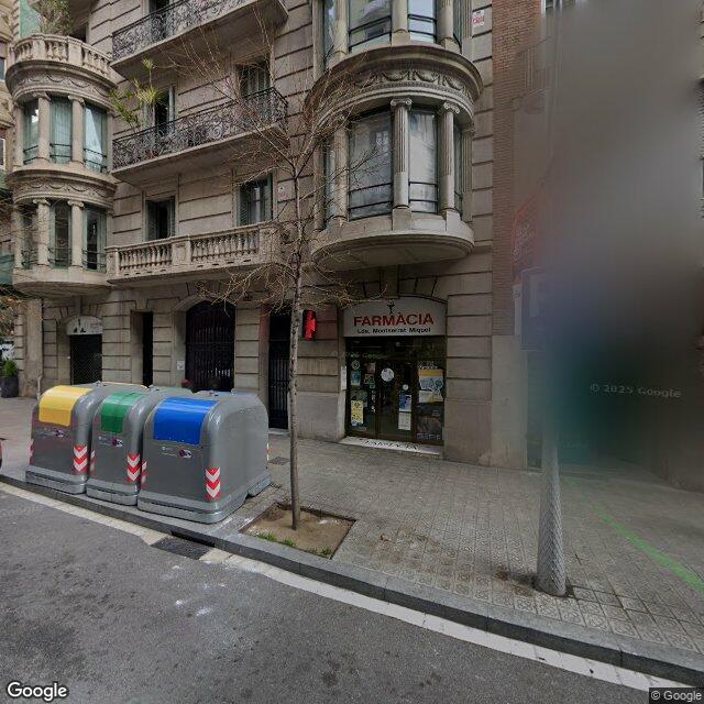 Street view near Farmàcia Montserrat Miquel in Barcelona