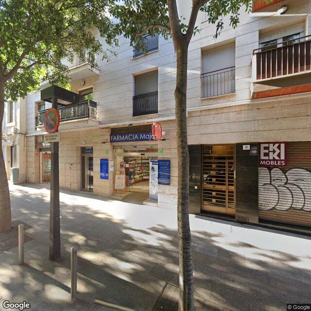 Street view near Farmàcia Muñoz in Barcelona