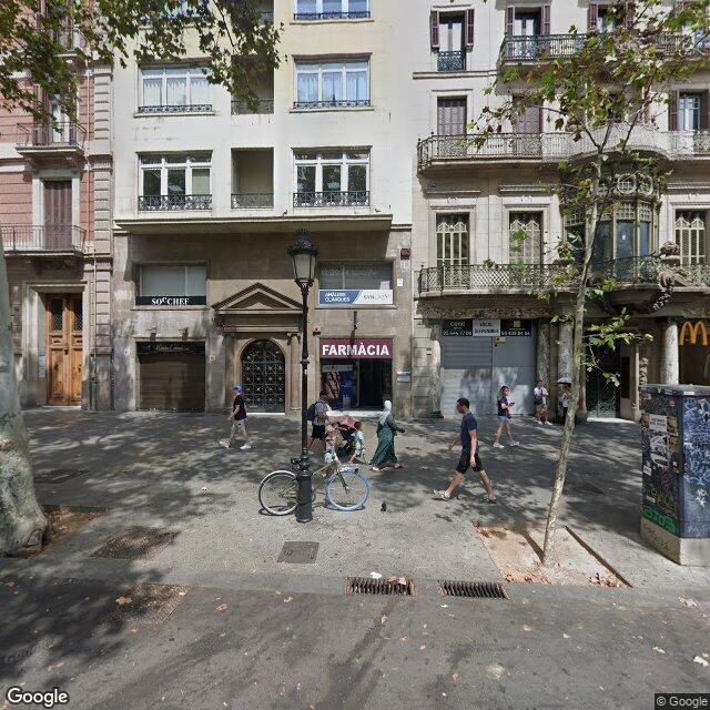 Street view near Farmàcia Núria Massot Moner in Barcelona