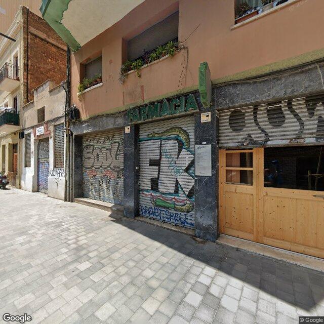 Street view near Farmàcia Natalie Delesie in Barcelona