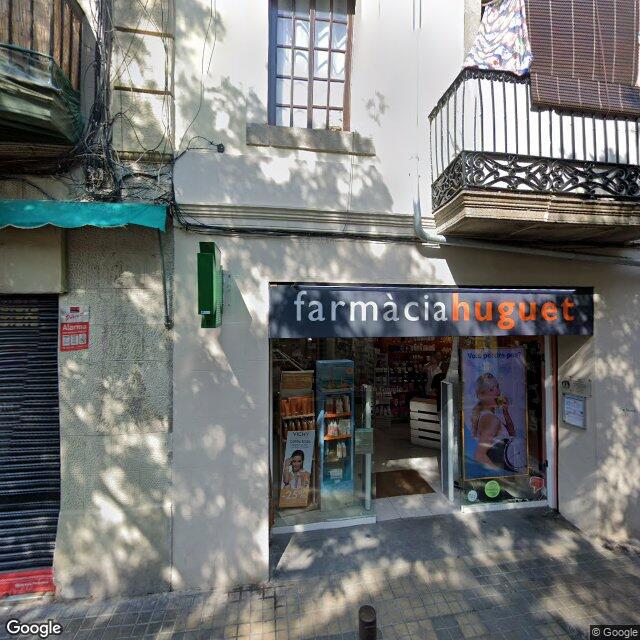 Street view near Farmàcia Noguera Huguet, Borja in Barcelona