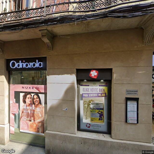 Street view near Farmàcia Odriozola Jauristi, Laura in Barcelona
