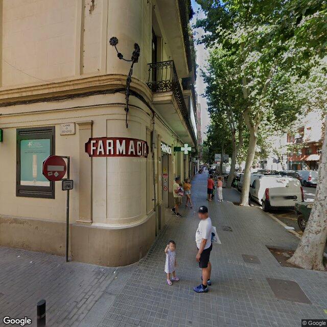 Street view near Farmàcia Oriol Carreras, Marina in Barcelona