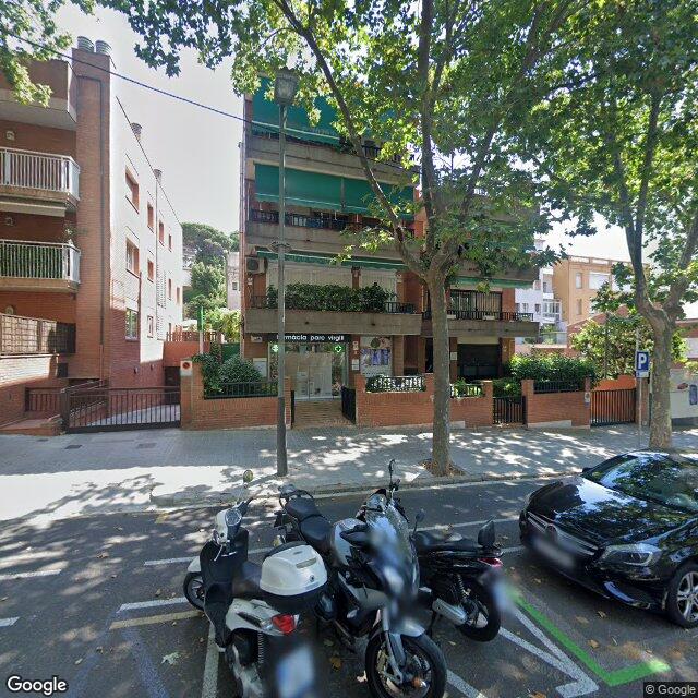 Street view near Farmàcia Parc Virgili in Barcelona