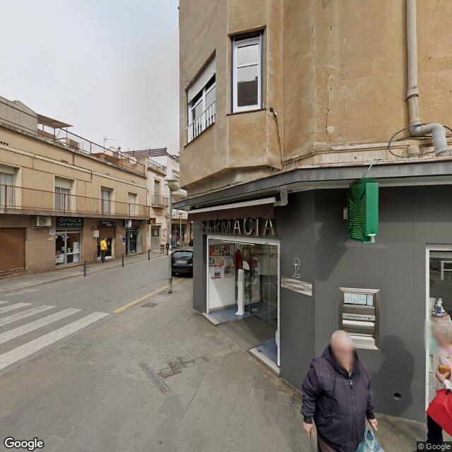 Street view near Farmàcia Pardo Reguant, M. Carme in Barcelona