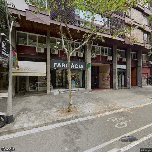 Street view near Farmàcia Paris 45 in Barcelona