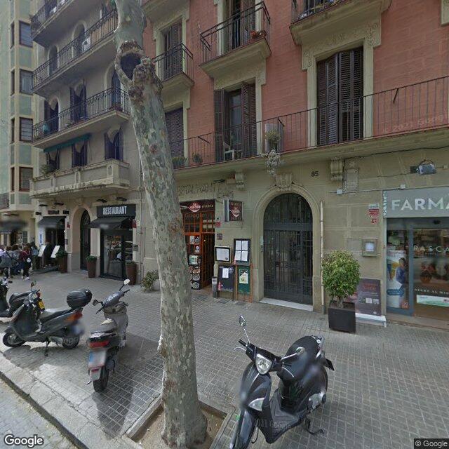 Street view near Farmàcia Pascal Canalias, Dolors in Barcelona