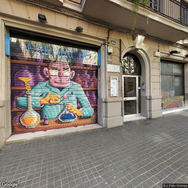 Street view near Farmàcia Pifarré Torra, Joan Ramon in Barcelona