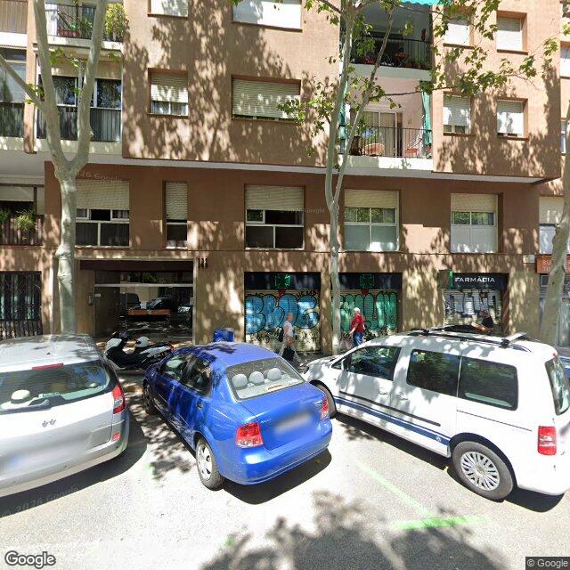 Street view near Farmàcia Plana Mendo, Joan Josep in Barcelona