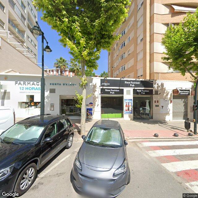 Street view near Farmàcia Porta D'Alcoi in Spain