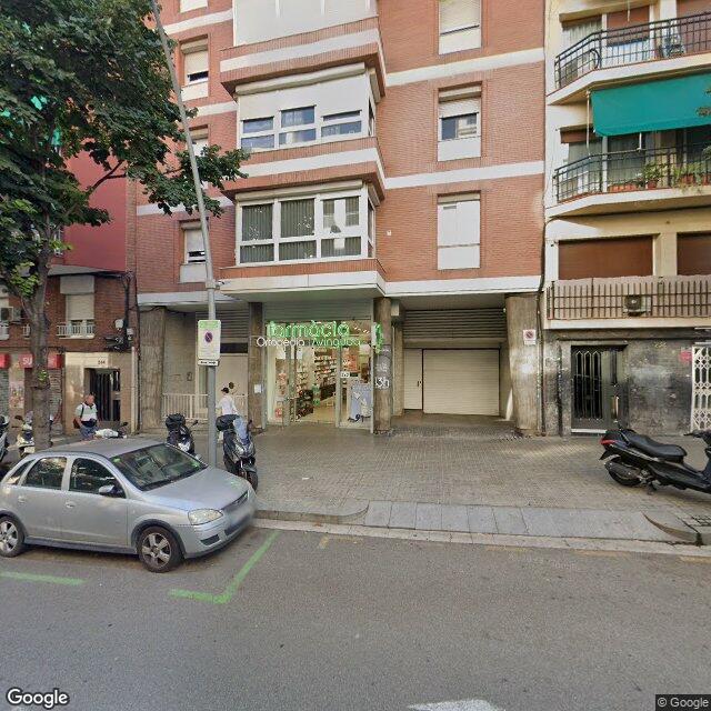 Street view near Farmàcia Prat Calvet, Carme in Barcelona
