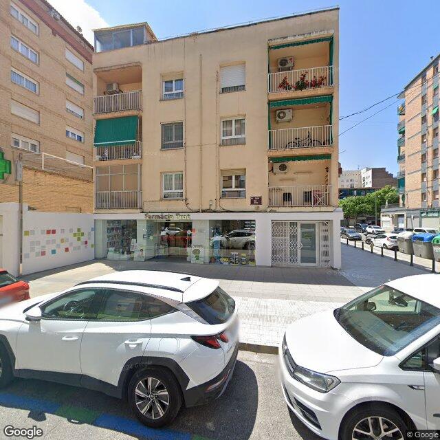 Street view near Farmàcia Prat Morell, Francesc Xavier in Lleida
