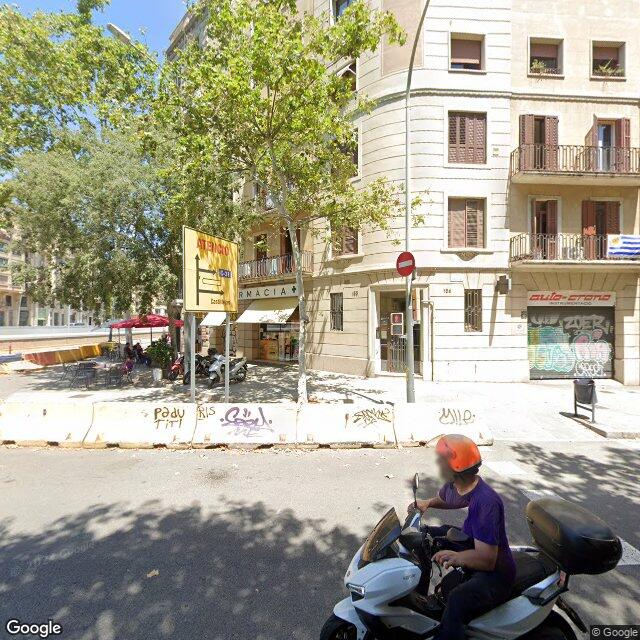 Street view near Farmàcia Prat Noguera, Roser in Barcelona