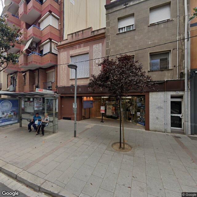 Street view near Farmàcia Ramon Gelabert Camprubí in Barcelona
