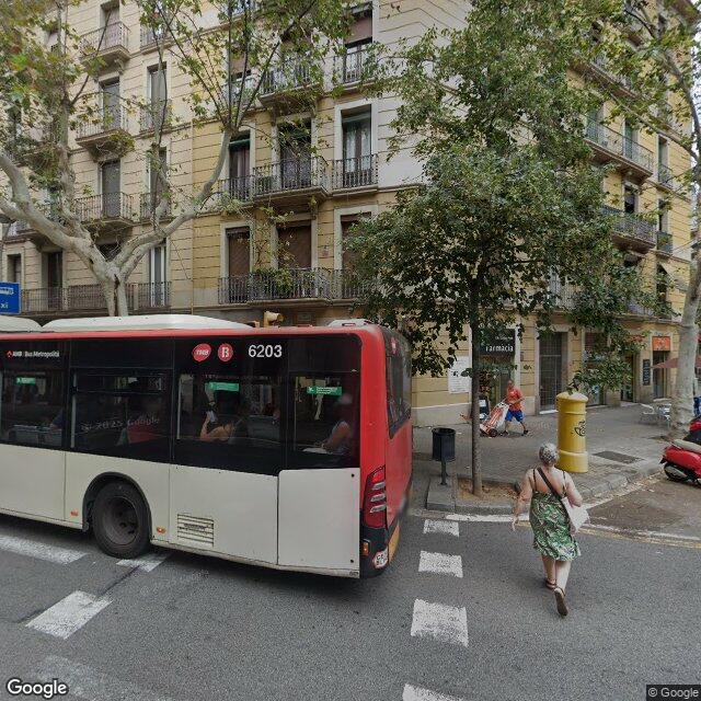 Street view near Farmàcia Regina Petit in Barcelona