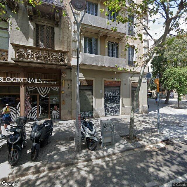Street view near Farmàcia Rodríguez Villamur, M. Lluïsa in Barcelona