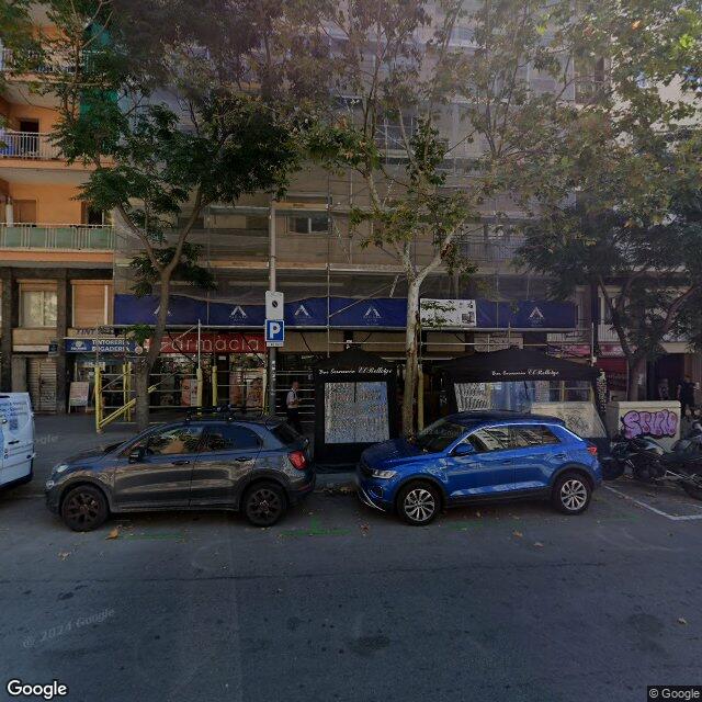 Street view near Farmàcia Rosa M. Vives Ribé in Barcelona