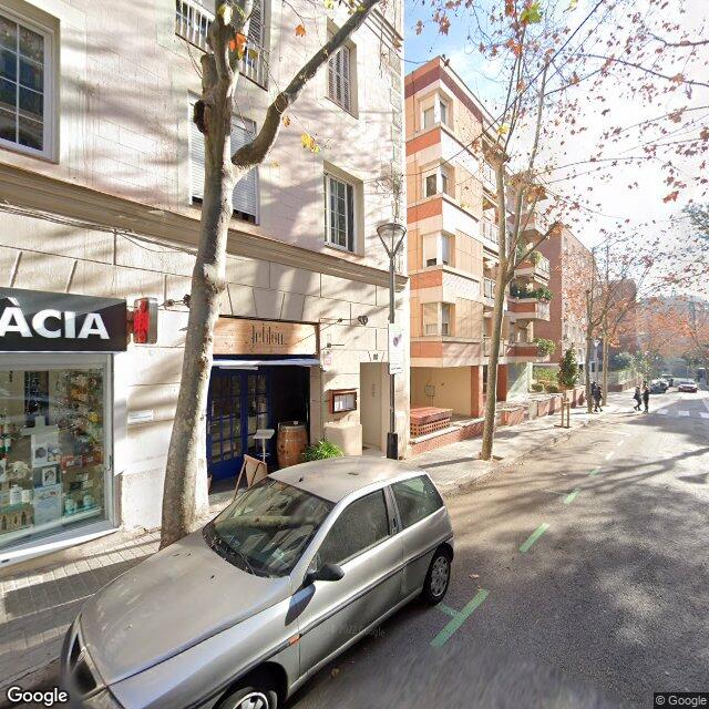 Street view near Farmàcia Rotllan Vilalta in Barcelona