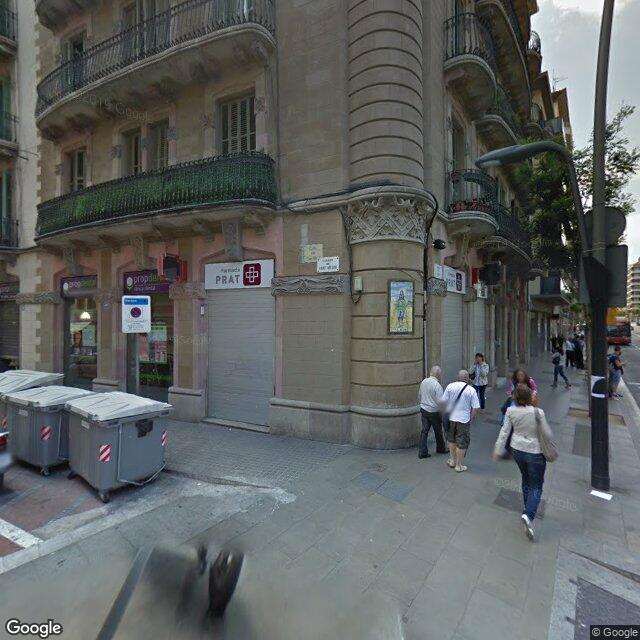 Street view near Farmàcia Salamero in Barcelona