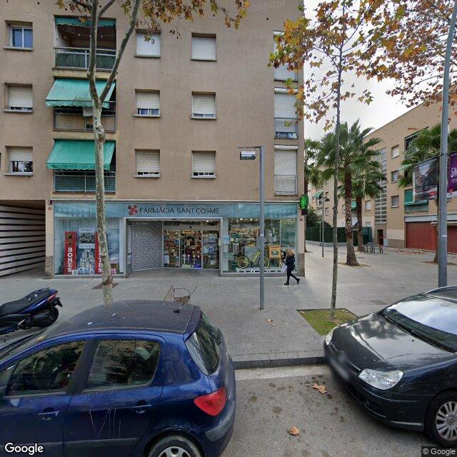 Street view near Farmàcia Sant Cosme in Barcelona