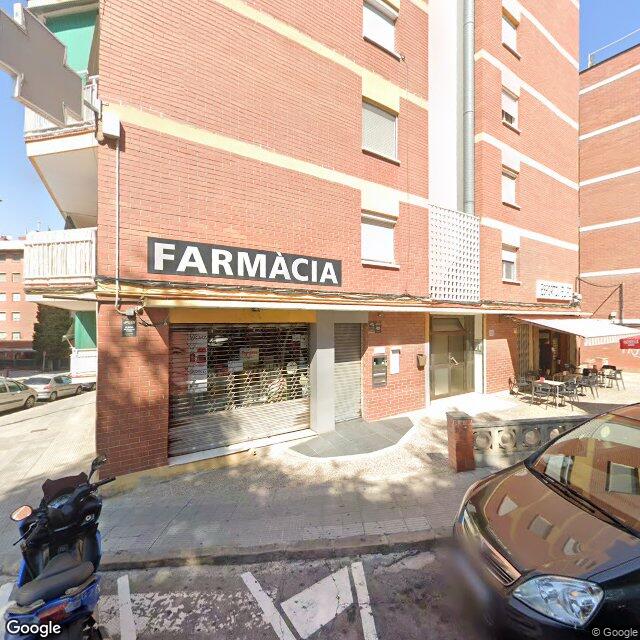 Street view near Farmàcia Serrano Ortega, M. Carme in Barcelona