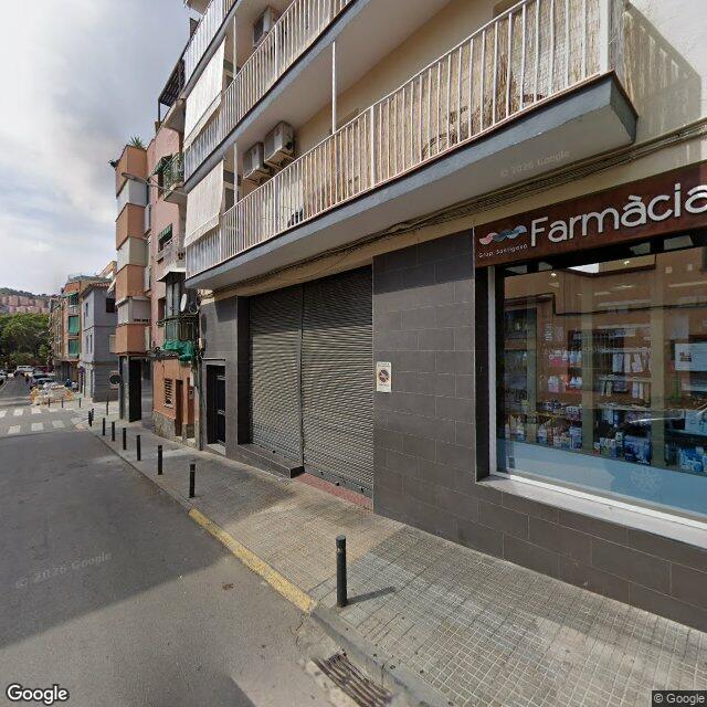 Street view near Farmàcia Soriano Santigosa, Roser in Barcelona
