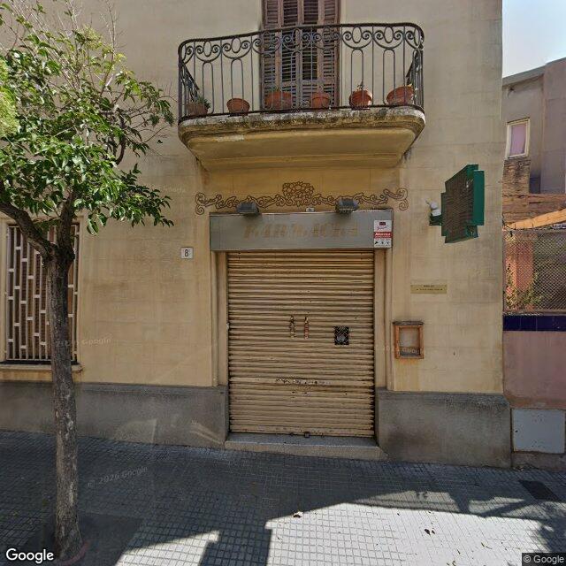 Street view near Farmàcia Sylvia Pares Templer in Barcelona