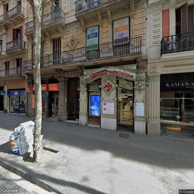 Street view near Farmàcia Torres in Barcelona