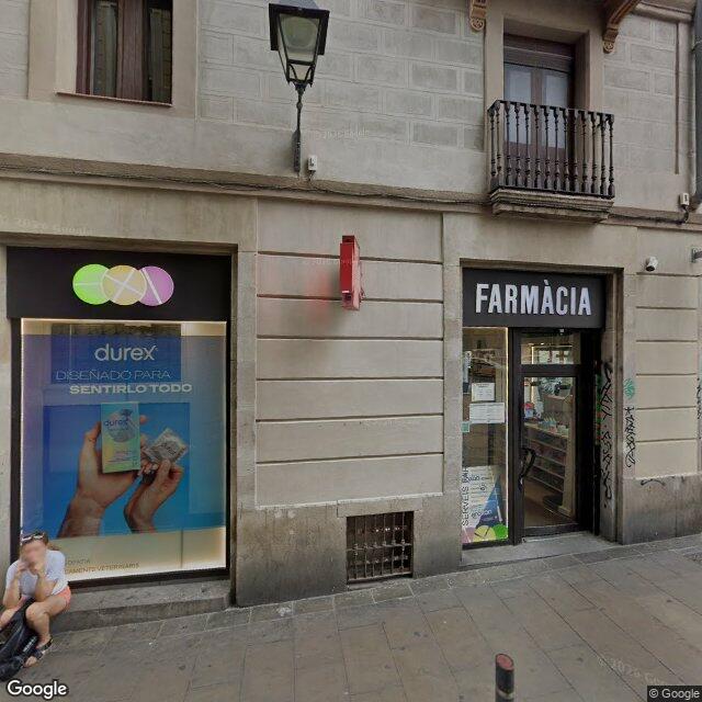 Street view near Farmàcia Universitat in Barcelona