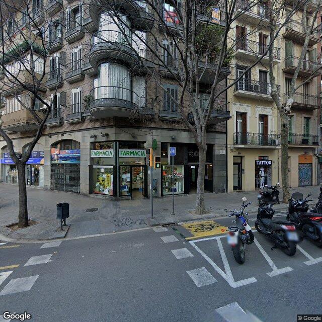 Street view near Farmàcia Urgell Roura, Montserrat in Barcelona