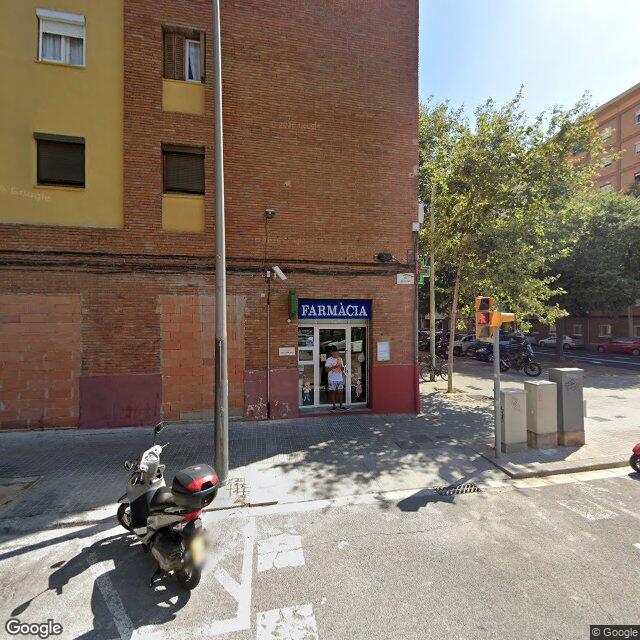 Street view near Farmàcia Valero Mendoza, M. Teresa in Barcelona