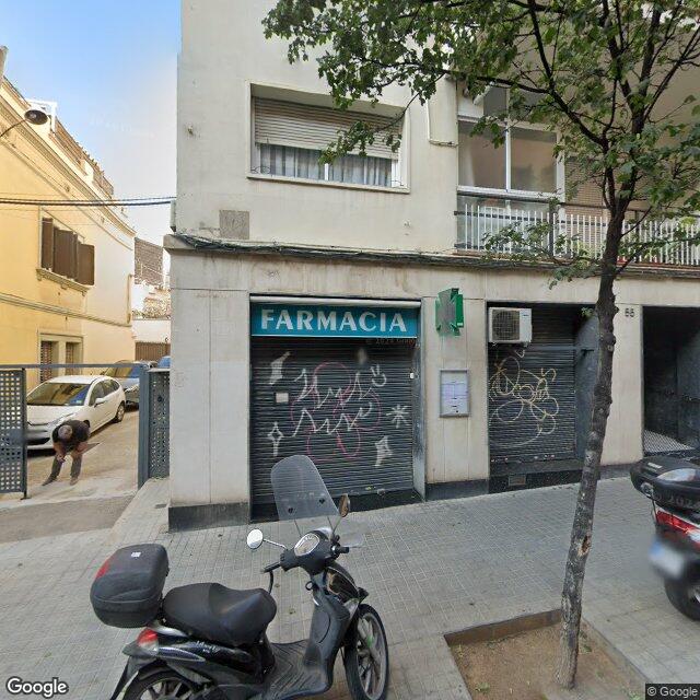 Street view near Farmàcia Vila Morell, Margarita in Barcelona