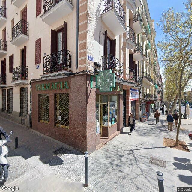 Street view near Farmacia in Madrid