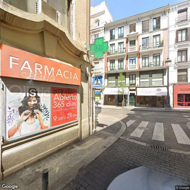 Street view near Farmacia in Madrid