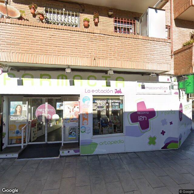 Street view near Farmacia in Madrid