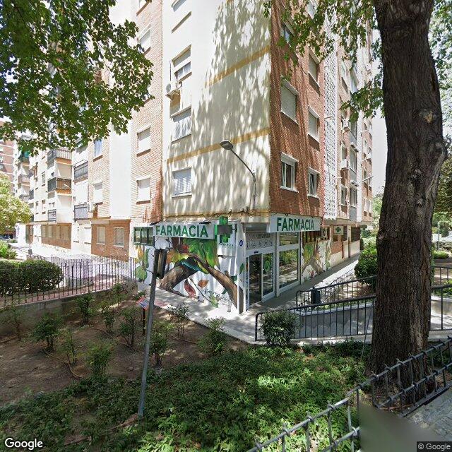 Street view near Farmacia in Madrid